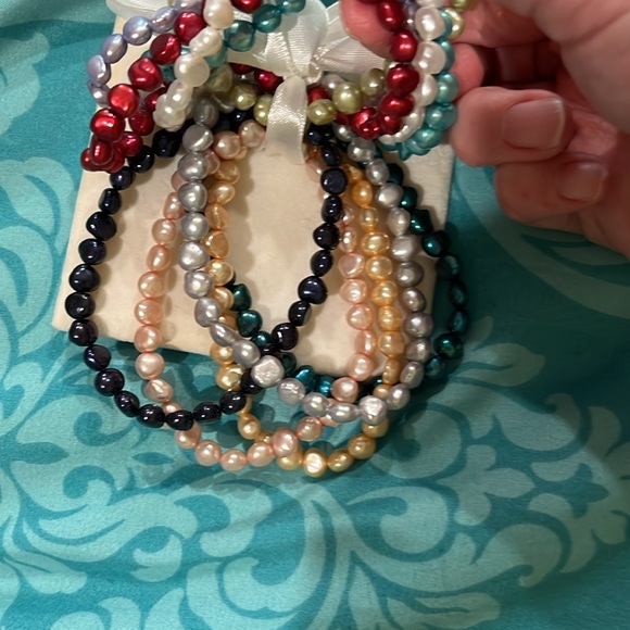 Assorted cultured freshwater pearls set of 10 - Picture 3 of 4